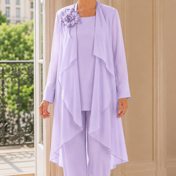 Mina-June Chiffon Pantsuit