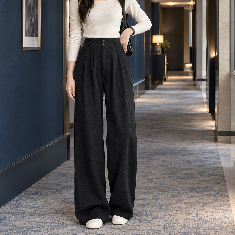 Tiffany-Belle Wide Leg Pants - Black