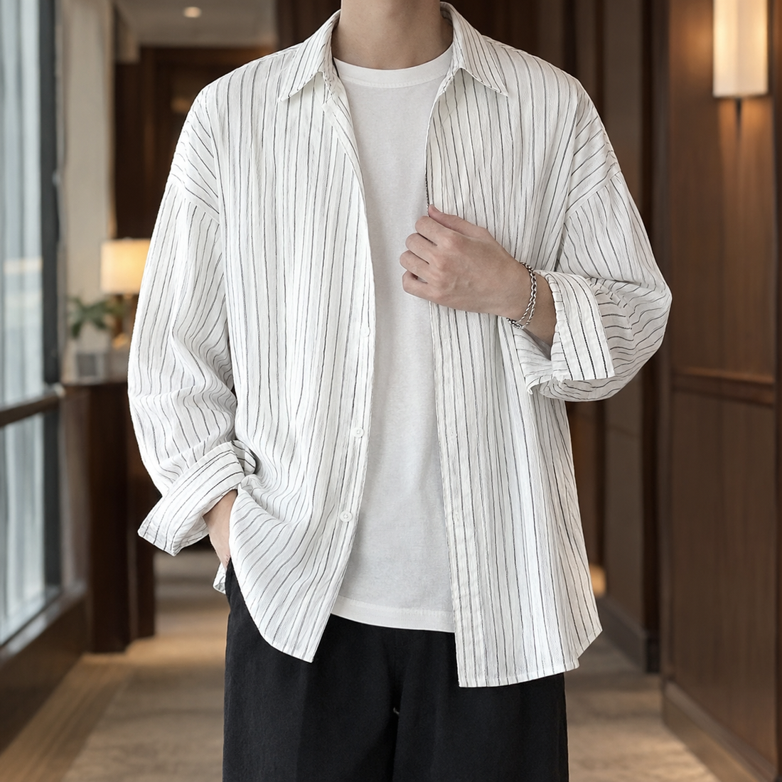 Florian Relaxed Shirt - White