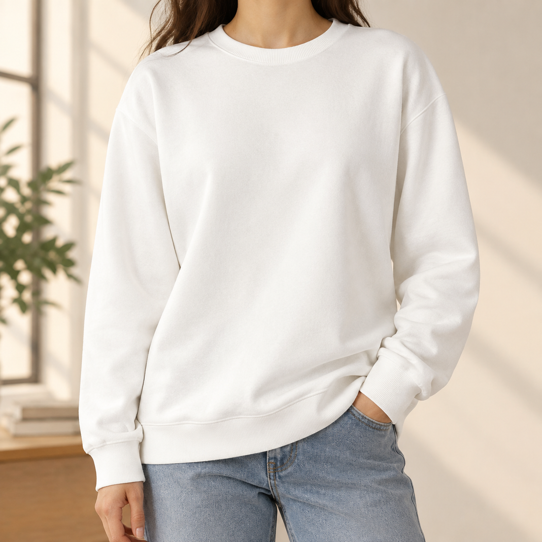 Mason Relaxed Sweatshirt - White