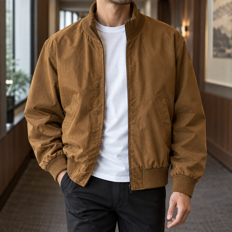 Hudson Aviator Jacket - Brown