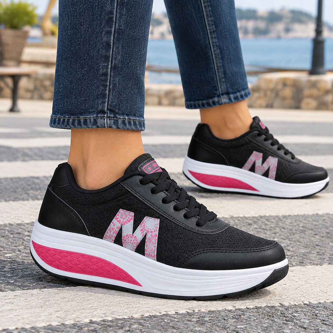 Basile Orthopedic Sneakers - Black