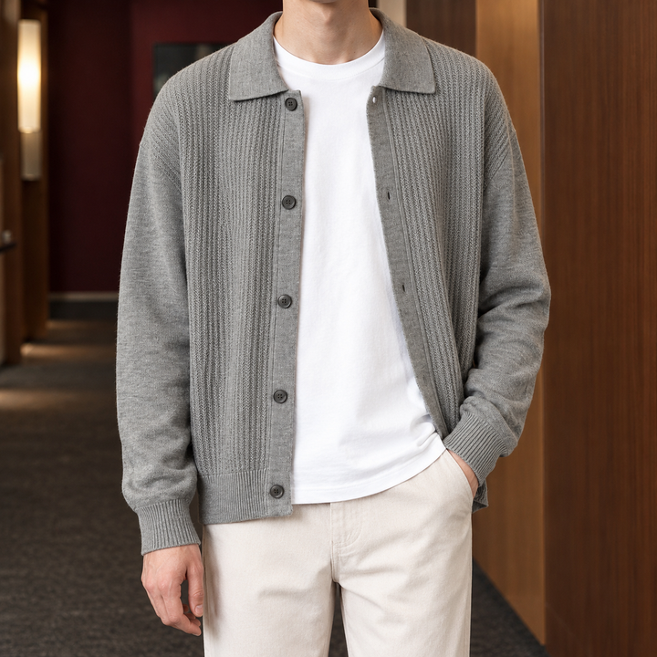 Dario Textured Cardigan