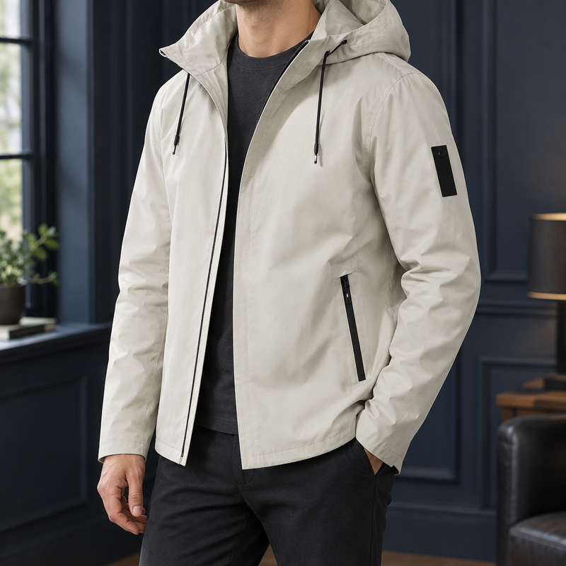 Dario Hooded Jacket - Light Beige