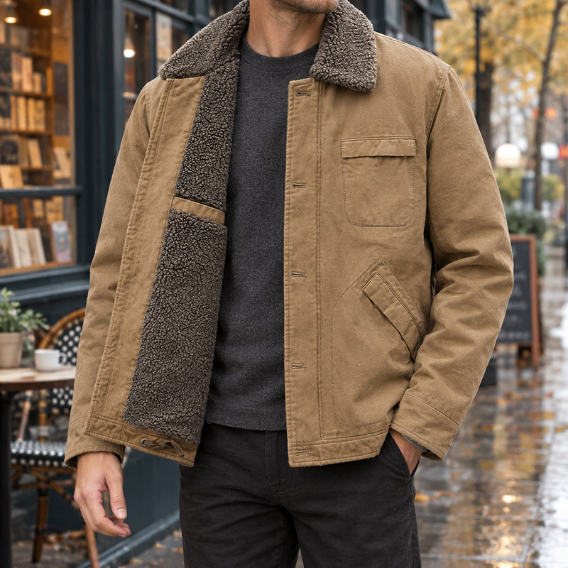 Florian Cashmere Jacket - Khaki