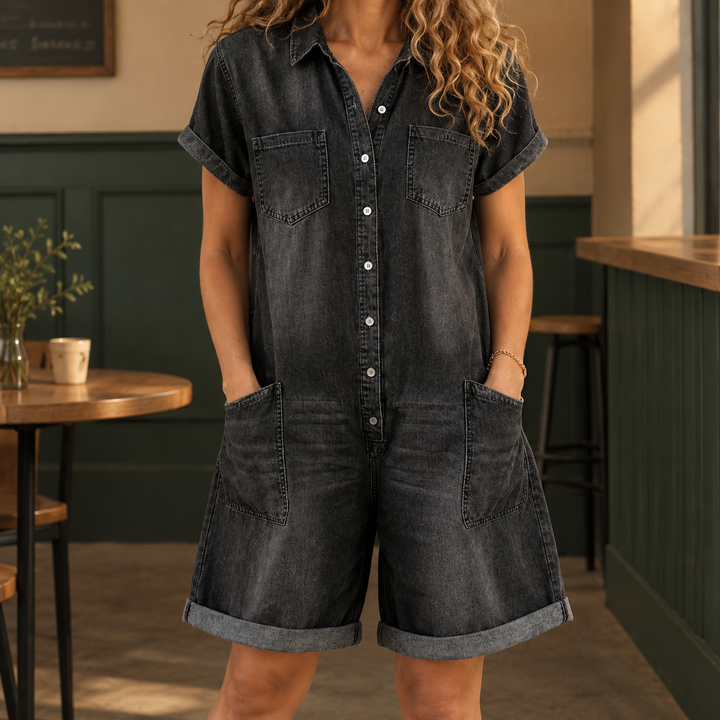 Brigitta Denim Playsuit