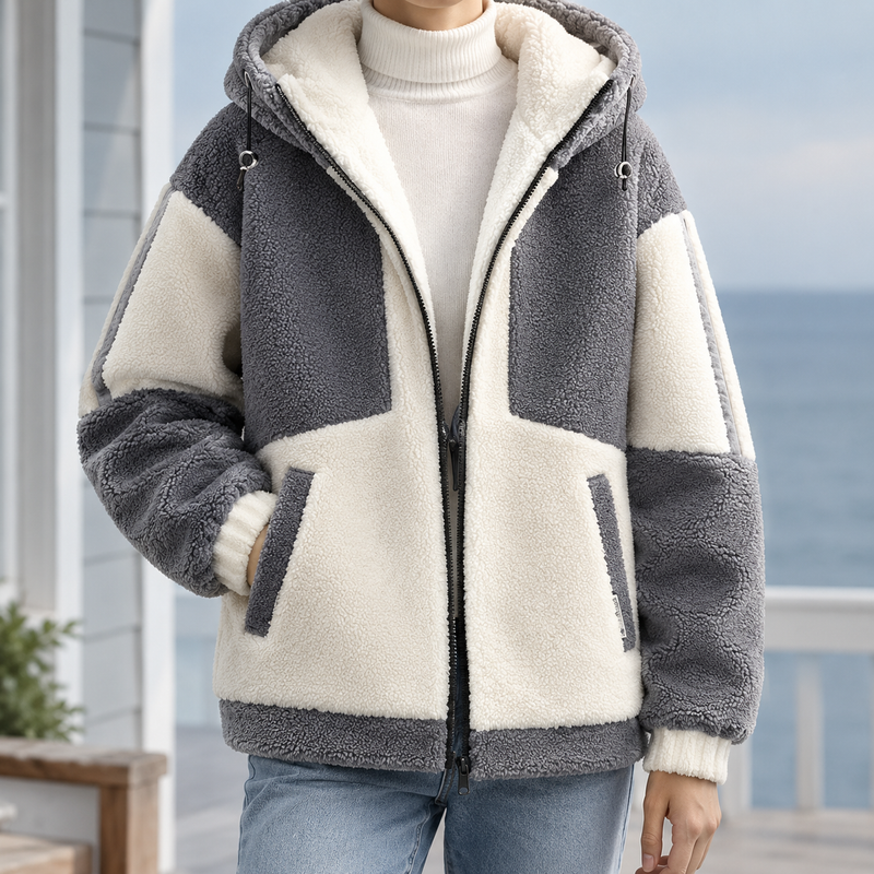 Carter Colorblock Jacket - Gray