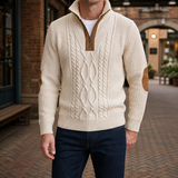 Wyatt Cable Knit Sweater - Cream