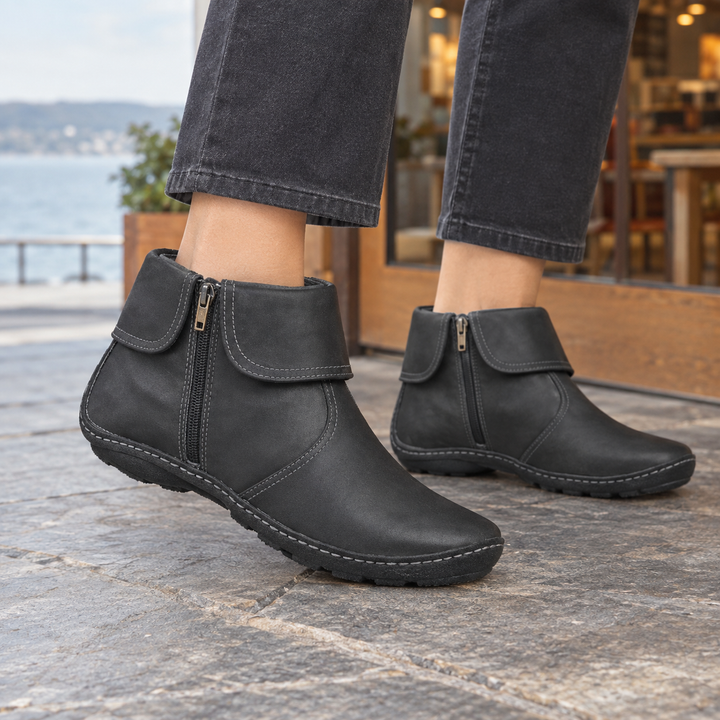 Farina-Torino Zip Ankle Boots