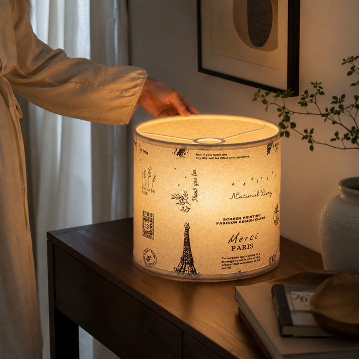 Woodhaven Linen Lampshade