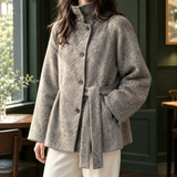 Thalia-Belle Cashmere Jacket - Light Gray