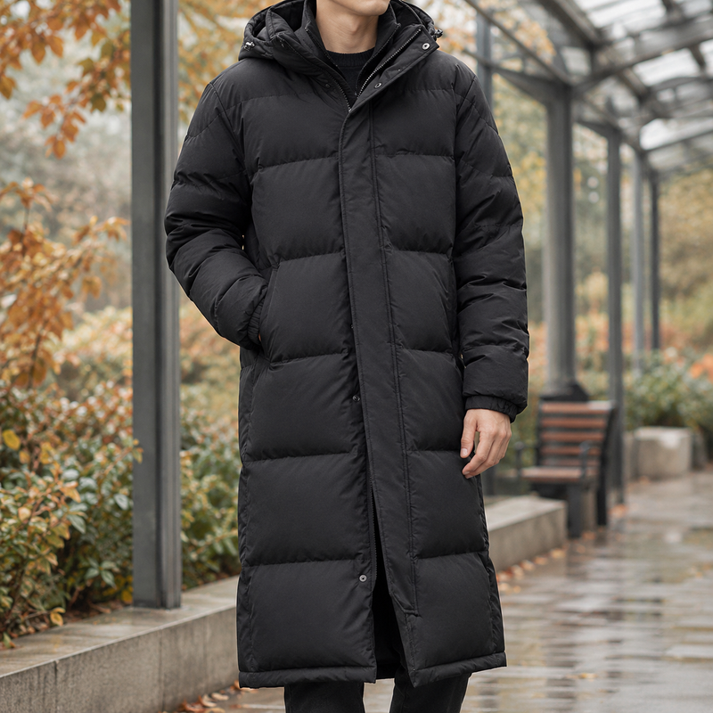 Hadrian Puffer Coat - Black