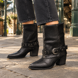 Falcieri Buckle Boots - Black