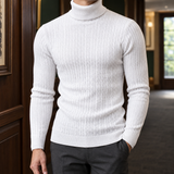 Dario Cable Knit Sweater - White