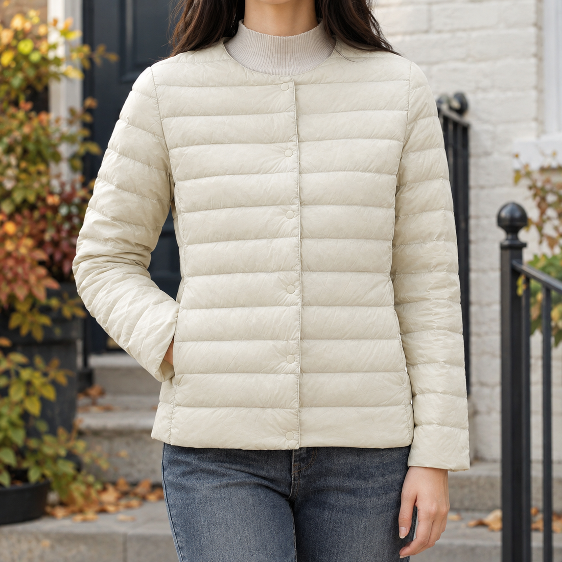 Benedetta Quilted Jacket - Off White