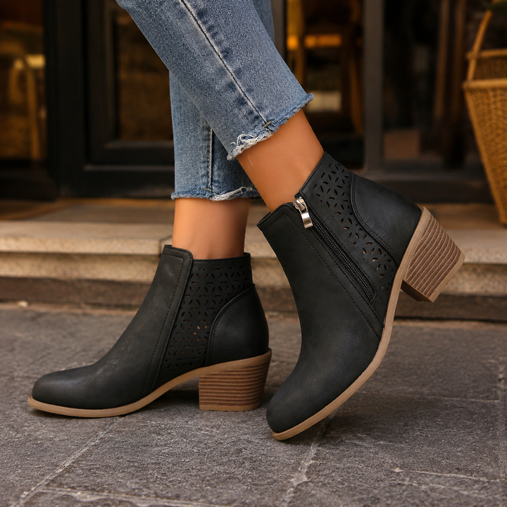 Visconti Cutout Ankle Boots