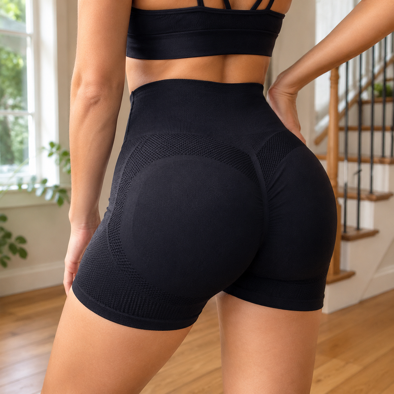 Zelie Sculpting Shorts - Black