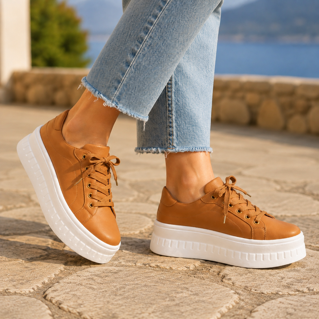 Brindisi Orthopedic Sneakers - Brown