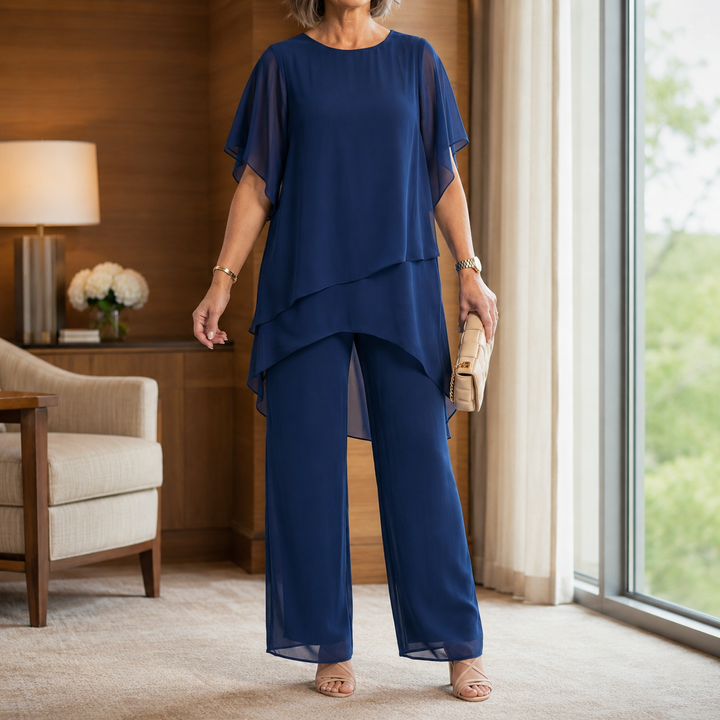 Aimee-Jane Asymmetric Pants Set