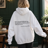 Honora-Pearl Message Hoodie - White