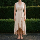 Willa Wrap Dress - Khaki