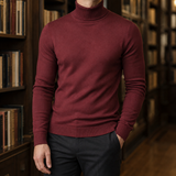 Knox Turtleneck Sweater - Wine Red