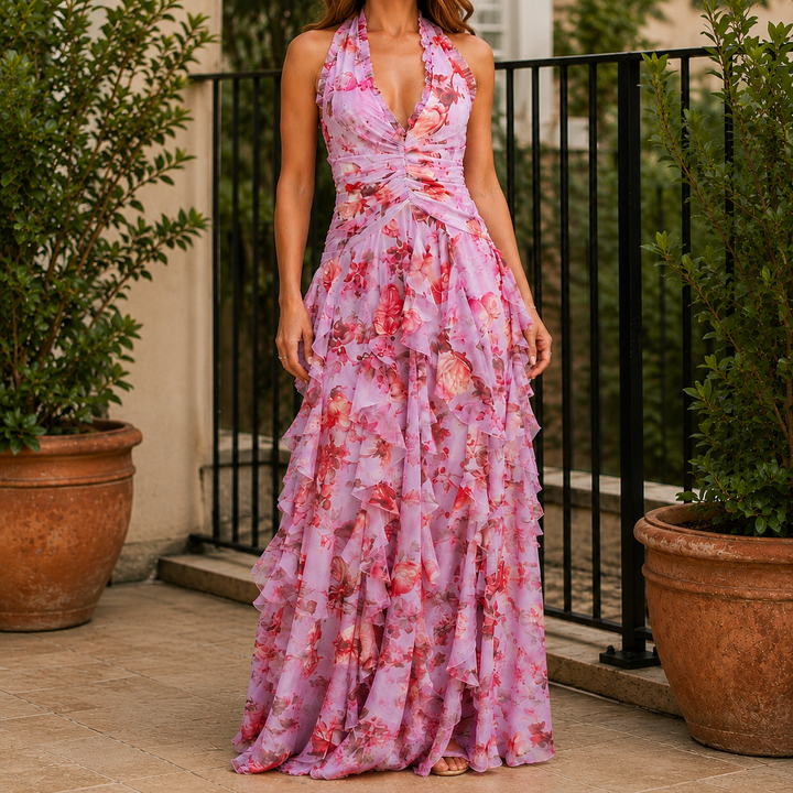 Lara Halter Maxi Dress