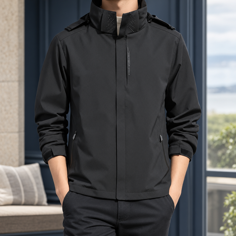 Dario Hooded Jacket - Black