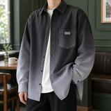 Knox Gradient Overshirt - Black