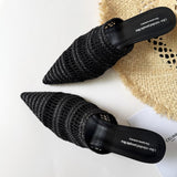 Falcone Woven Mules