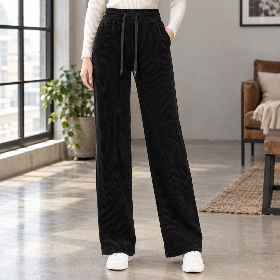 Joy Wide Leg Pants - Black