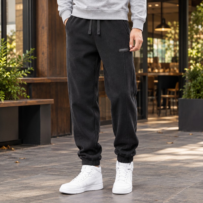 Romano Relaxed Jogger Pants - Black