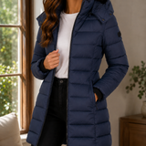 Dahlia-Claire Quilted Jacket - Navy