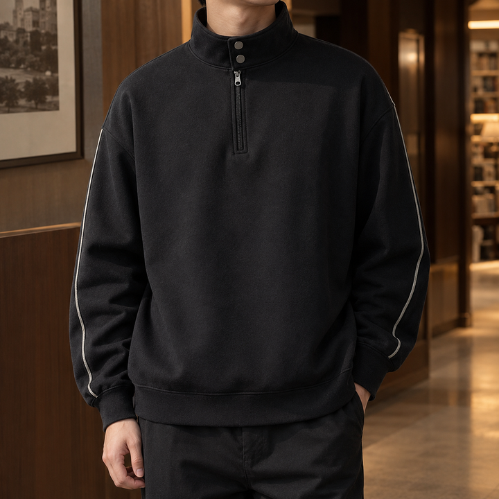 Marcel Stand Collar Sweatshirt