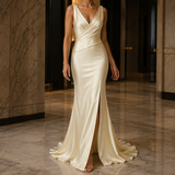 Natalia-Jade Mermaid Dress - Champagne