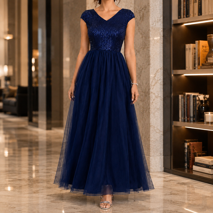 Francesca-Faye Sequin Maxi Dress