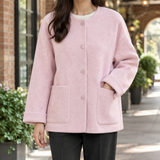Angelique-Lane Relaxed Wool Jacket - Pink