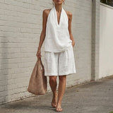Florence Halter Set - White