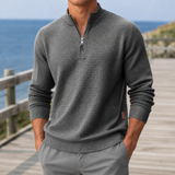 Stefan Mock Neck Sweater - Gray