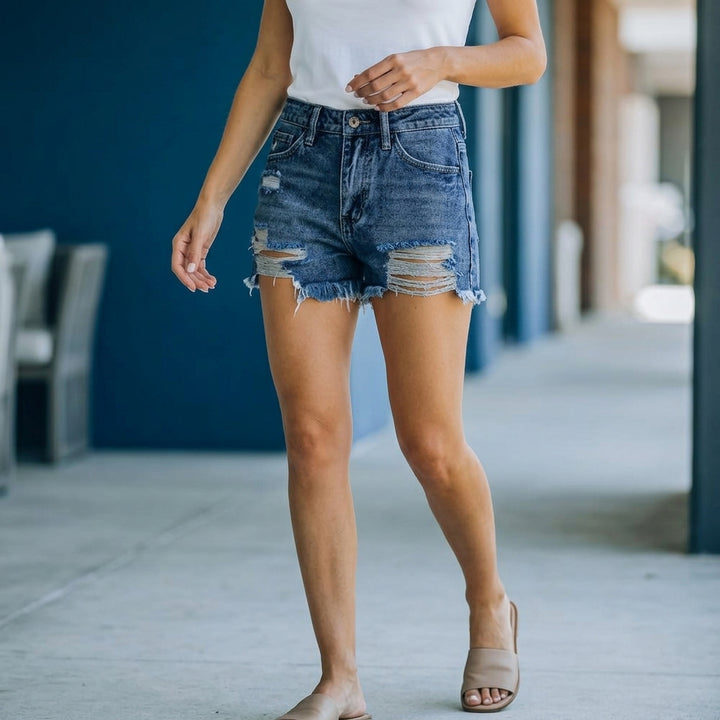 Celeste Distressed Shorts