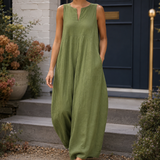 Veronique Wide-Leg Jumpsuit - White