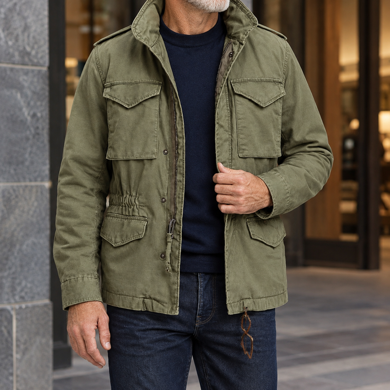 Harlan Utility Jacket - Army Green