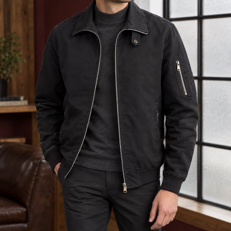 Knox Pilot Jacket - Black
