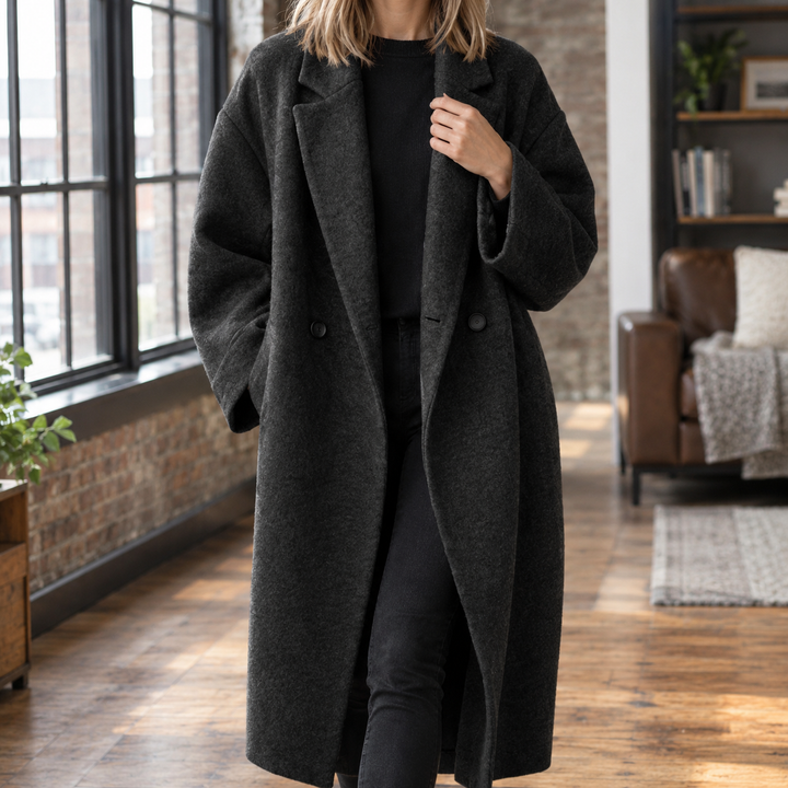 Serena-Faye Wool Blend Coat