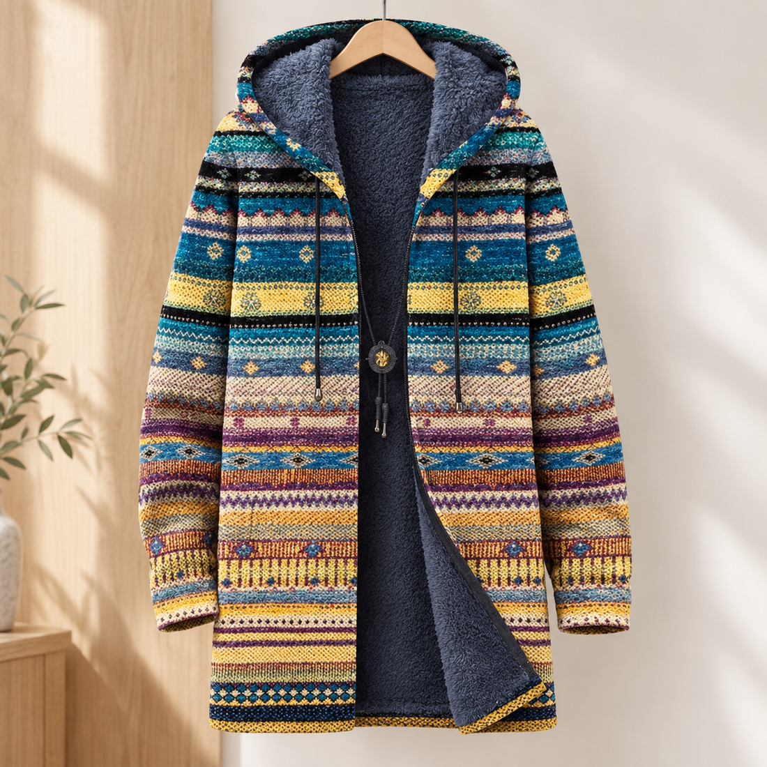 Knox Hooded Cardigan - Multicolor
