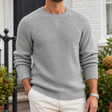 Lucian Crew Neck Sweater - Light Gray