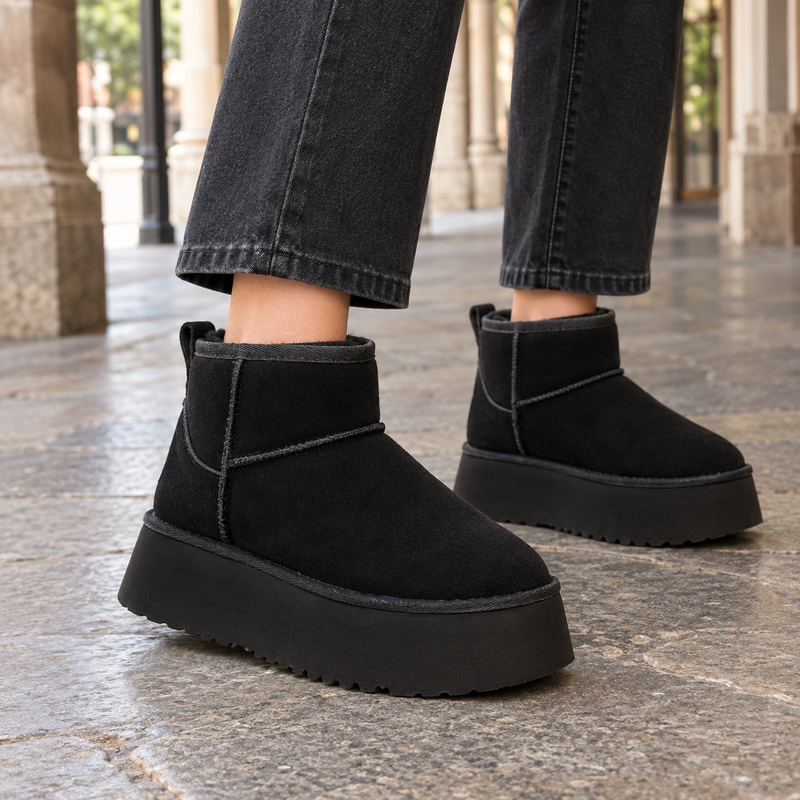Savona-Parma Platform Boots - Black