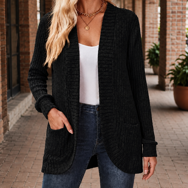 Grace-Kate Ribbed Cardigan