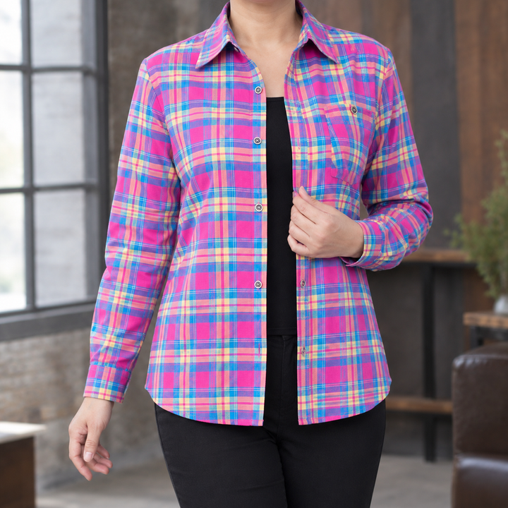 Stephanie Relaxed Plaid Shirt