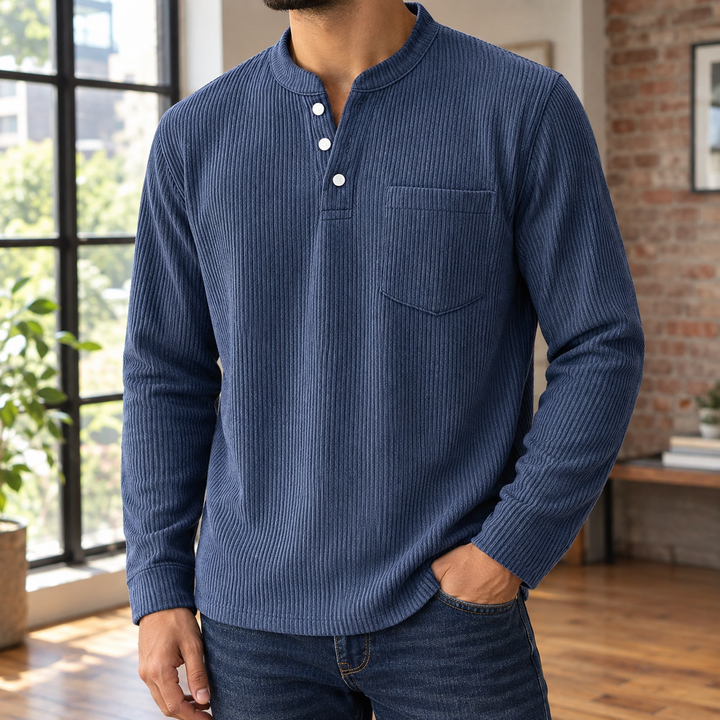 Dorian Ribbed Henley